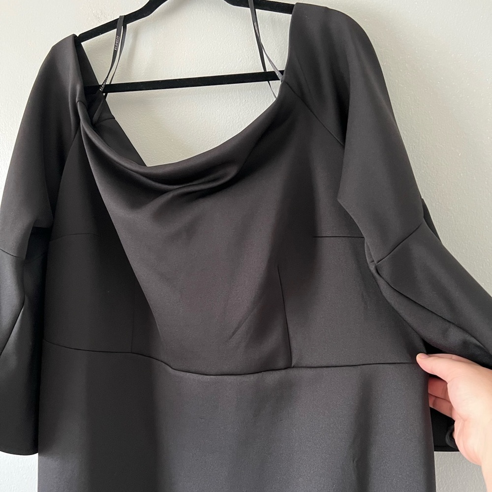 Eloquii Off the Shoulder Flare Sleeve Dress - Picture 6 of 8
